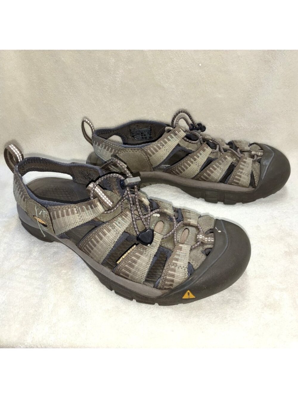 Keen Newport H2 Water Sandals Shoes Slip On Waterproof Toe Cap Tan Men 9.5 #h